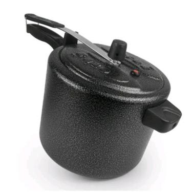 Imagem de Panela de Pressão 10 Litros Alumínio Craqueado - Grafite - Corbã