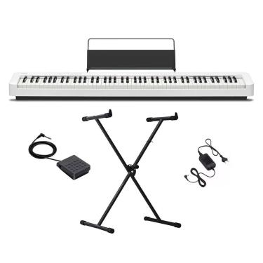 Imagem de Piano Digital Casio Cdp-s110 WH 88 Teclas Branco + Suporte em X