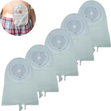 Imagem de Kit 05 Bolsa Urostomia Ureterostomia Recortável 64mm - Casex