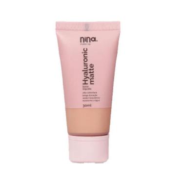 Imagem de Base Liquida Hyaluronic Matte Nina Make Up, 2.5