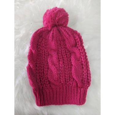 Imagem de Touca Gorro Frio Infantil Luxo Outono E Inverno De Tricô Em Lã Beanie 