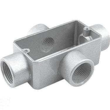 Imagem de Condulete Fixo 2" Tipo "x" - Com Tampa / Rosca Bsp / Sem Pintura Tramo
