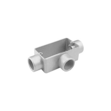 Imagem de Condulete Fixo 1" Tipo "t" - Sem Tampa / Rosca Bsp / Com Pintura Eletr