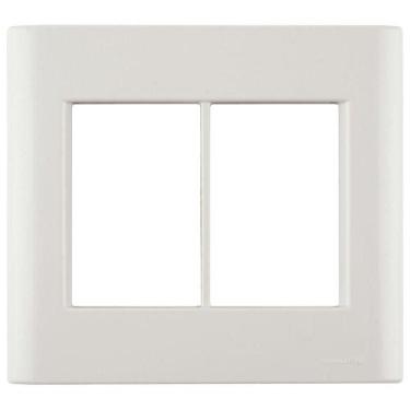 Imagem de Placa 6 Postos 4x4 Tramontina Giz Pérola Tramontina