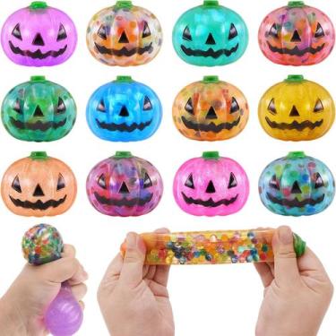 Imagem de 12 Bolinhas Antiestresse Eavotoy Abóboras de Halloween - Brinquedos Fi