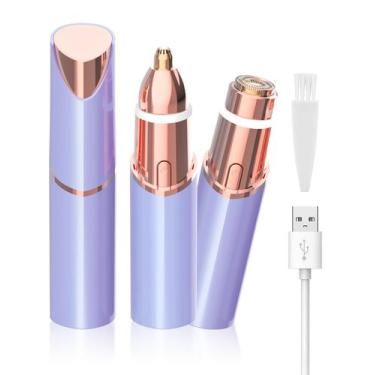 Imagem de Aparador de Sobrancelhas e Depilador Facial 2 em 1 KAYZON Blue