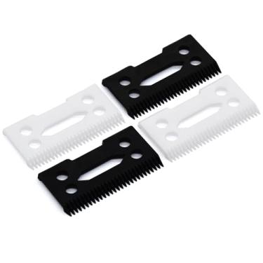 Imagem de 4 lâminas de corte de substituição profissional, lâmina móvel de cerâmica de zircônia compatível com Wahl Super Taper Sterling 3/9 Reflections Senior 8148 8504 1919 2241 2240 8591 aparador de cabelo