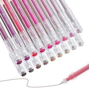 Imagem de languo Canetas de gel para livros de colorir para adultos, melhores do que marcadores e lápis de desenho de cor para crianças, agenda, agenda, caligrafia, desenho, material escolar (18 cores murad +