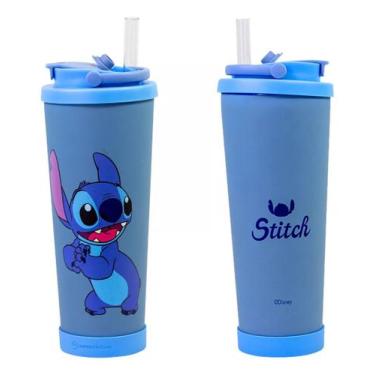 Imagem de Garrafa Térmica Copo Canudo Stitch Disney Antivazament 850ml - Zona Cr