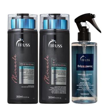 Imagem de Truss Miracle Kit Shampoo Condicionador e Frizz Zero Spray 260ml