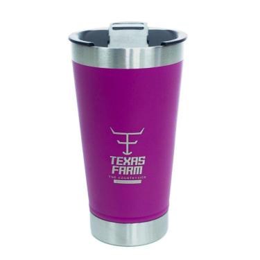 Imagem de COPO TÉRMICO TEXAS FARM COM ABRIDOR - CTE001 - PINK ÚNICO-Unissex