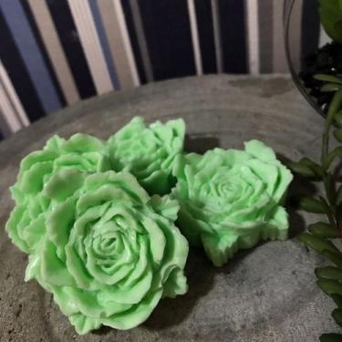Imagem de Sabonete Rosa Lavínia G de 4cm - 25 Unidades - VERDE CLARO - d&c