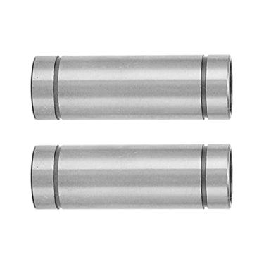Imagem de 2pcs Cilindro Rolamento de Bala de Movimento Linear, Superfície Níquel, Lm8luu, Diâmetro Interno de 8 Mm, Diâmetro Externo de 15 Mm, Comprimento de 45 Mm, para Peças de