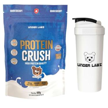 Imagem de Combo Under Labz - Whey Protein Crush 900g - Sabor ChocoBear (chocolate) + Coqueteleira