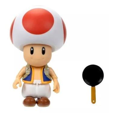 Imagem de Super Mario Boneco Toad Com Frigideira 10 Cm 4217 Sunny