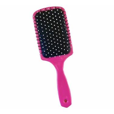 Imagem de Escova Raquete quadrada almofadada com bolinha de silicone - Santa Cla