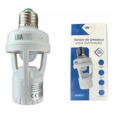 Imagem de 5 Sensor De Presença P/ Lâmpada Soquete E27 Com Fotocélula - LUATEK