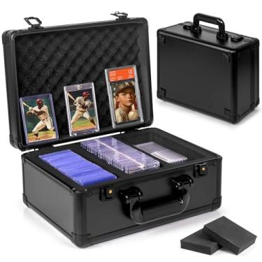 Imagem de Old Canal Caixa de armazenamento de cartões, carregador superior para cartões de notas PSA, suporte rígido para cartões esportivos para cartões esportivos/cartas de jogo/carregadores superiores/um