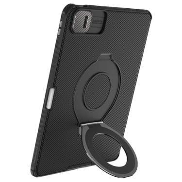 Imagem de Capa Nillkin CamShield Pad Magnética para iPad Pro 11 2024, Proteção de Câmera, Suporte Ajustável, Slot para Apple Pencil (Preto)
