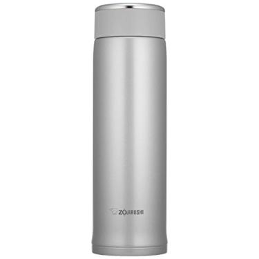 Imagem de Caneca de aço inoxidável Zojirushi SM-LA36, 340 g, azul marinho, Prata, 16-Ounce, 1