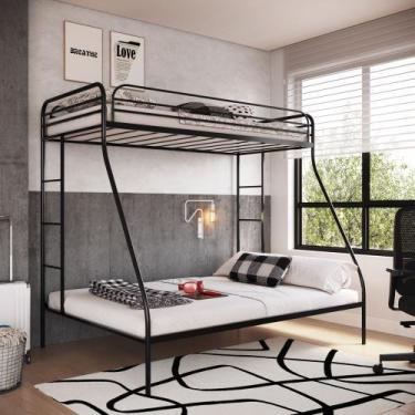 Imagem de Beliche Casal + Solteiro em Ferro Nice - Camas & Beliches, preto