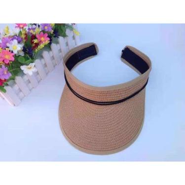 Imagem de Viseira Chapeu Doblavel Feminina Praia Verao Estilosa Protec - oem, Be