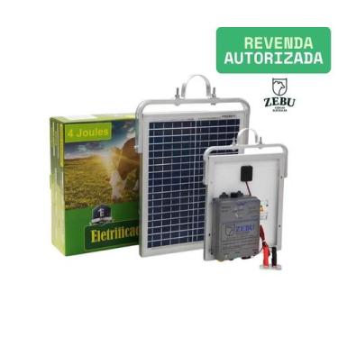Imagem de Eletrificador Solar Zebu Aparelho De Choque Sítios Fazendas 80km zs80i