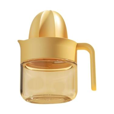 Imagem de WeiLaiKeQi Lemon Orange Juicer Manual Mão fácil de limpar o espremedor manual de mão para cozinha de frutas mandarim de toranja, Yellow S