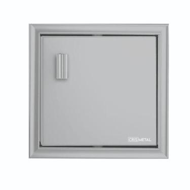 Imagem de Saboneteira De Embutir Crismetal Silver Cinza