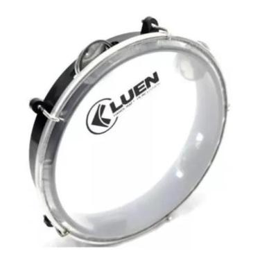 Imagem de Pandeiro Infantil preto - Luen Junior Aro 8 Abs - Pele Cristal