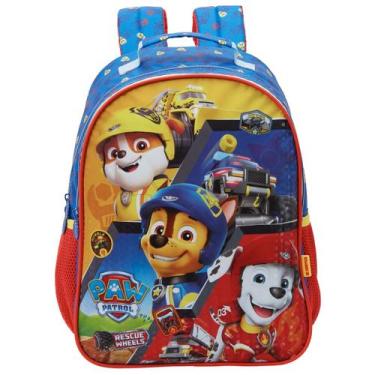 Imagem de Mochila Costas Escolar Patrulha Canina Meninos Paw Patrol, AZUL