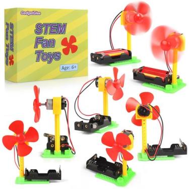 Imagem de Ventilador elétrico de circuito simples GadgetGlee Kits STEM de 8 a 12
