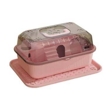 Imagem de Stgfyxgs Hamster House Hamster Caso Habitat Icrete Pig Sleepor, Rosa