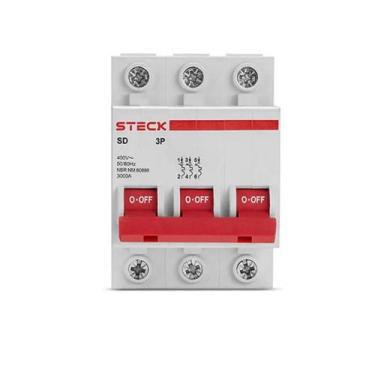 Imagem de Disjuntor DIN Tripolar 63A SDD63C63 3KA  STECK