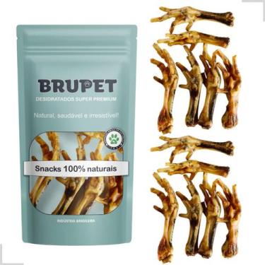 Imagem de Kit 12 Un Pé De Galinha Petisco Natural Mordedor Pet Cães Brinquedo Ca