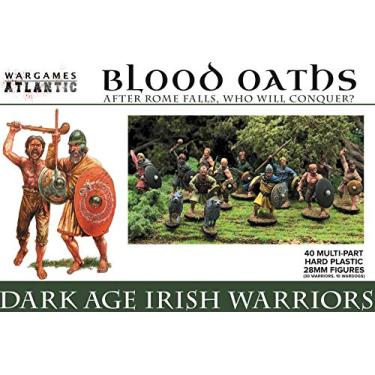 Imagem de Bonecos de Plástico Rígido Multi-Peça - Guerreiros Irlandês da Era Negra - 40 (30 Guerreiros/10 Wardogs) (Poliestireno de Alto Impacto) 28 mm