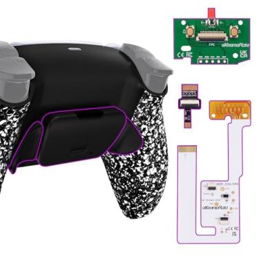 Imagem de eXtremeRate Textured White Back Paddles Programable Rise V3 Remap Kit for PS5 Controller BDM-030 040 050, Upgrade Board Redesigned Back Shell Buttons Attachment for PS5 Controller - NO Controller