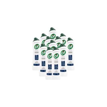 Imagem de Kit 12 Limpador Multiuso Cif Cremoso Limpeza Milagrosa 450ml