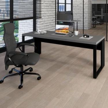 Imagem de Mesa Escrivaninha Industrial 1.90m Pés Metal Cz Sagrado - F5 Office G,