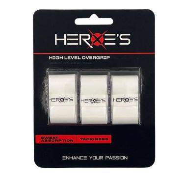 Imagem de Overgrip Heroes High Level Com 03 Unidades Branco