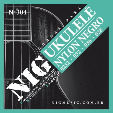 Imagem de Encordoamento Ukulele Soprano Nig N-304 Nylon 0.252