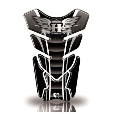 Imagem de Protetor De Tanque Adesivo Moto Honda Asa Preto