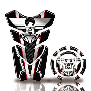 Imagem de Kit Protetor Tanque Adesivo Moto Honda Acima 2018 Preto