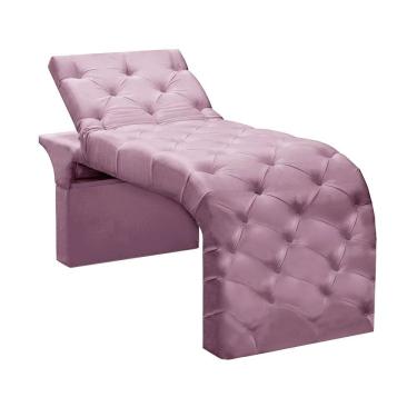 Imagem de Maca De Estética Reclinável E Reta Andressa Lilas Veludo