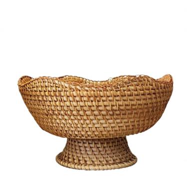 Imagem de Centro De Mesa Rattan Natural 25x25x14cm 132342 Lilian