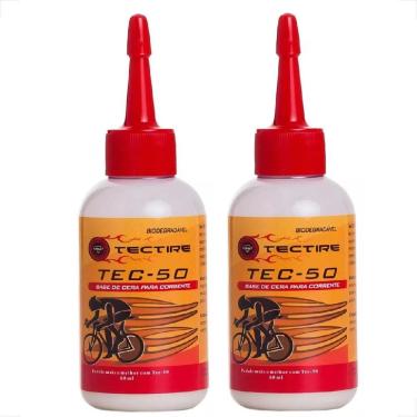 Imagem de Par Óleo Lubrificante Corrente Tectire Tec-50 Bio Cera Bike 60ml Bicicleta Bike Mtb Speed