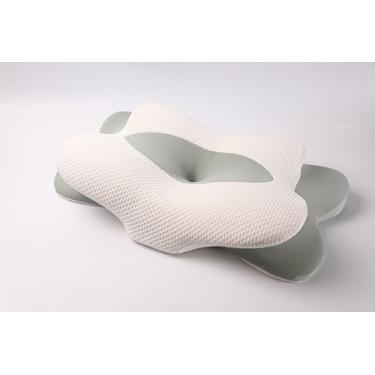 Imagem de Travesseiro de pescoço cervical premium, 2025 novo travesseiro de pescoço para alívio da dor - travesseiro extra largo de espuma viscoelástica para pessoas que dormem de lado, costas e estômago