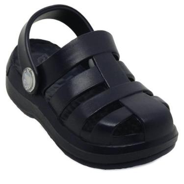 Imagem de Babuche Sandália Plugt Pop Kids Marinho Conforto, Estilo e Praticidade