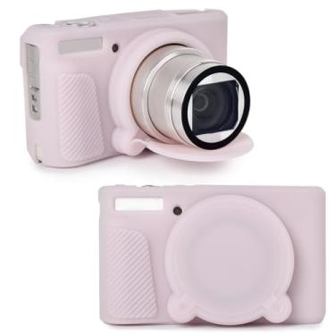 Imagem de Rieibi Capa De Silicone Para Câmera Canon Powershot Sx740/Sx730, Protetora Compatível Com Sx730/Sx740 Hs Digital - Rosa-Geleia