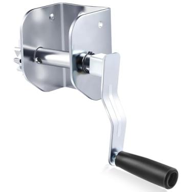 Imagem de Zonon Acessórios de enrolador de poste de tênis de substituição de ferro com alça longa removível para regulação de postes de vôlei de metal, ajuste de rede de equipamentos de fitness esportivo e